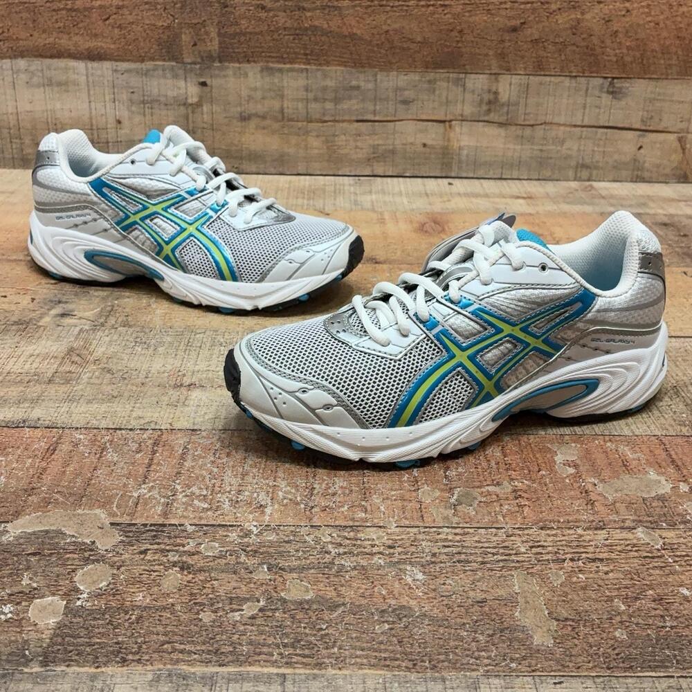 ASICS GEL Shoes Womens Size 8 39.5 Gray Blue Mesh Running Sneaker TOJ6Q